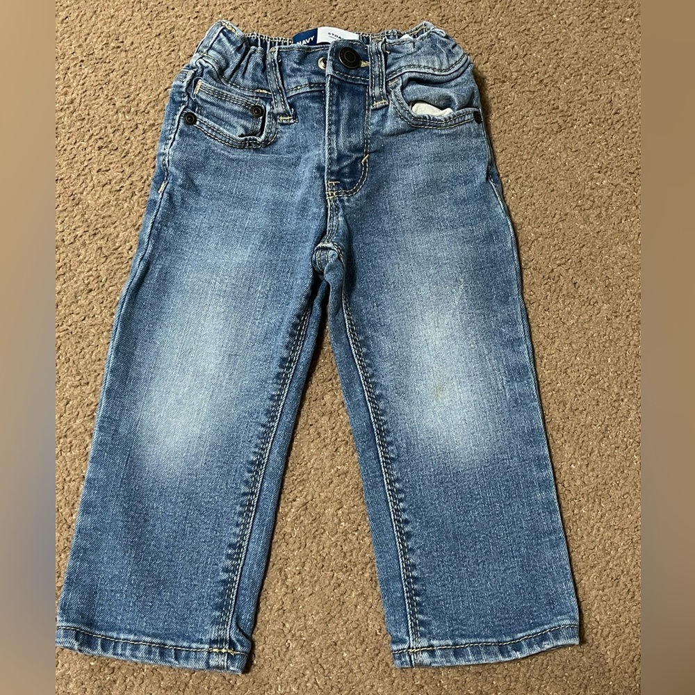 NWOT Old Navy Straight Leg Jeans with Adjustable waist